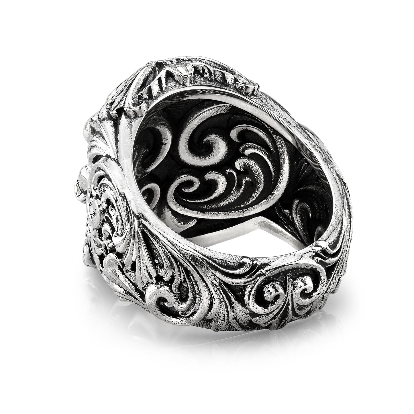 07 Filigree Skull Ring